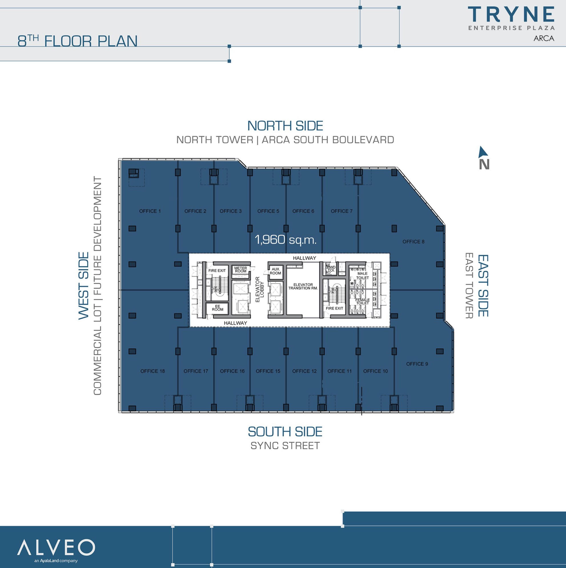 Floor Plans – Tryne Enterprise Plaza – 8th floor