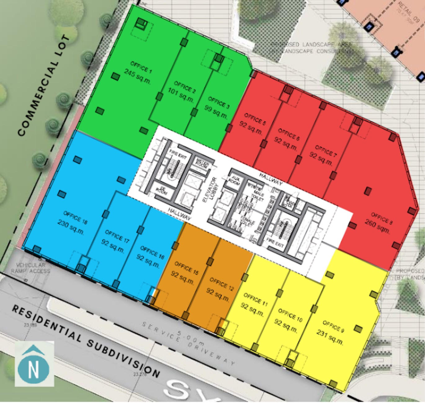 Facade – Tryne Enterprise Plaza Lot Plan