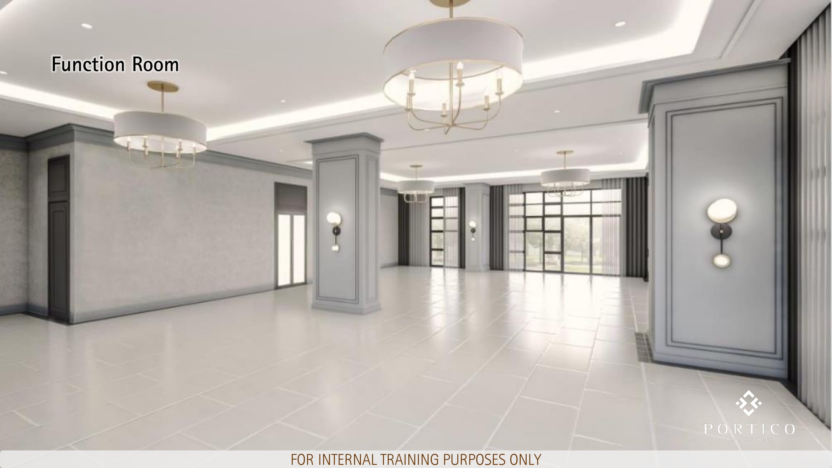 Portico Facade Amenities